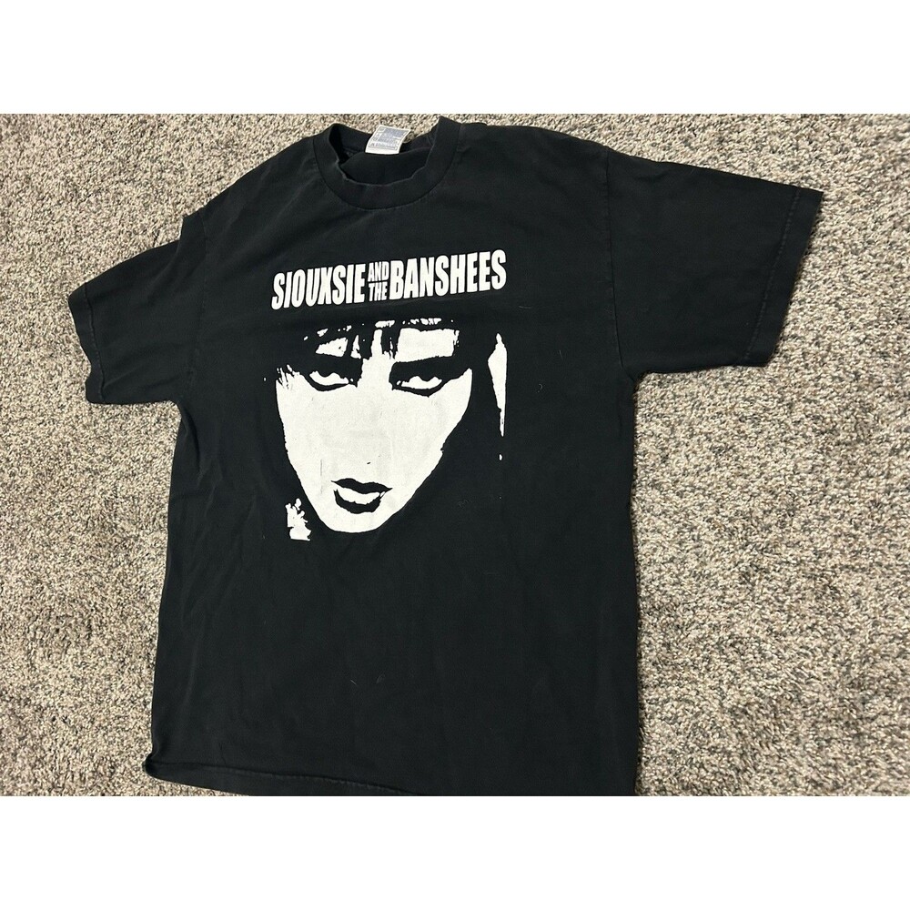Vintage Siouxsie And The Banshees Big Face T-Shirt - Punk Rock 90s UK - Large